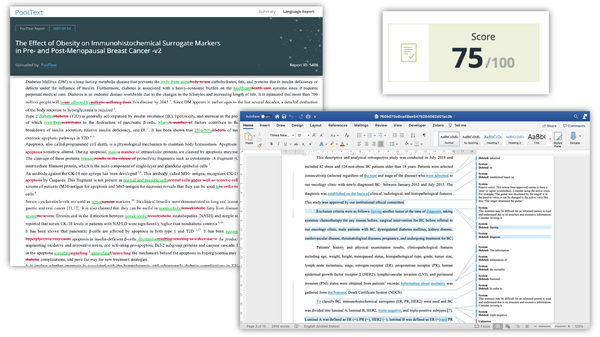 Language Score and Proofreading